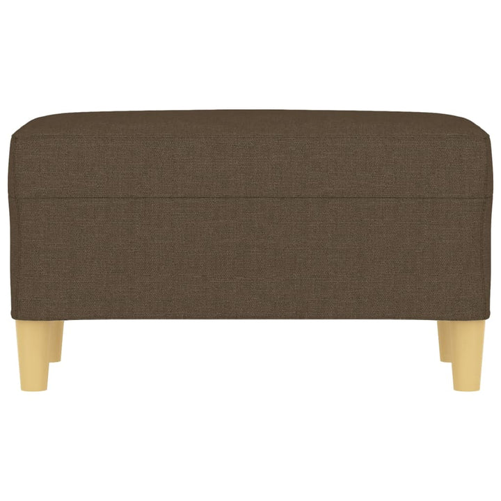 bænk 70x35x41 cm stof brun