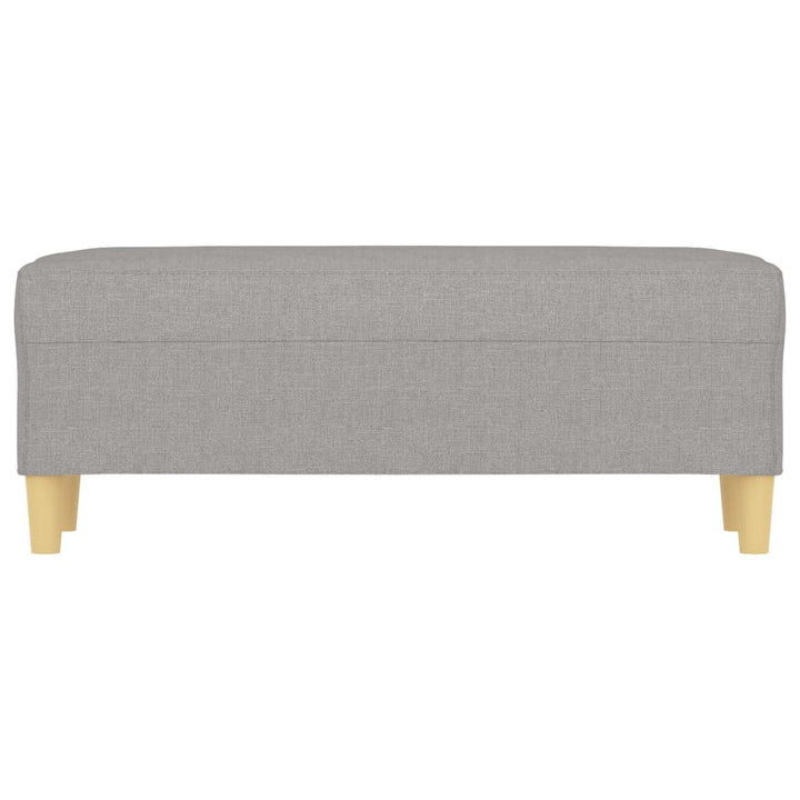 bænk 100x35x41 cm stof lysegrå