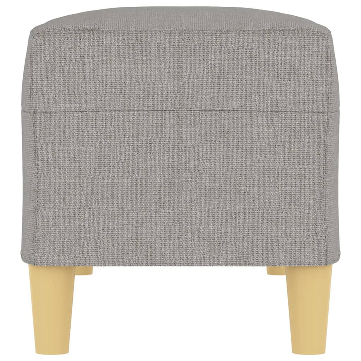 bænk 100x35x41 cm stof lysegrå