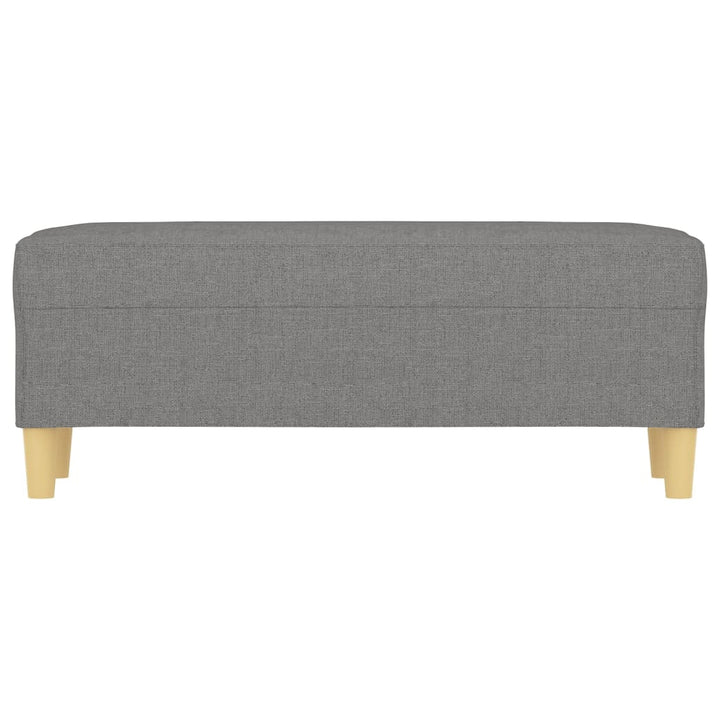 bænk 100x35x41 cm stof mørkegrå