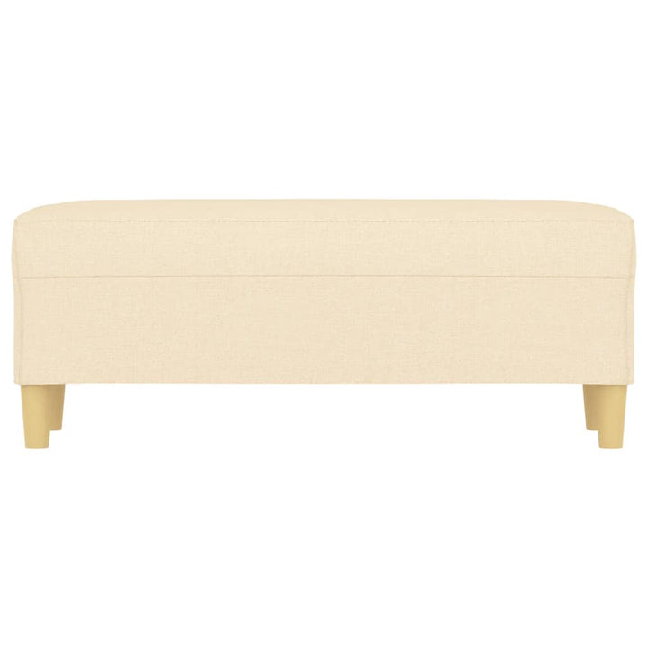 bænk 100x35x41 cm stof cremefarvet