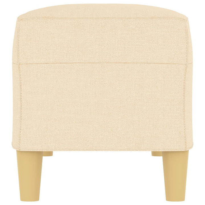 bænk 100x35x41 cm stof cremefarvet