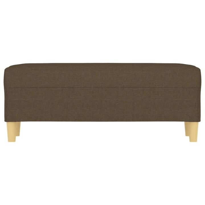 bænk 100x35x41 cm stof brun