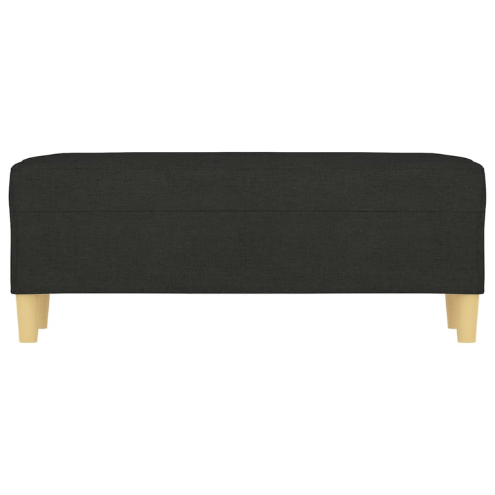 bænk 100x35x41 cm stof sort