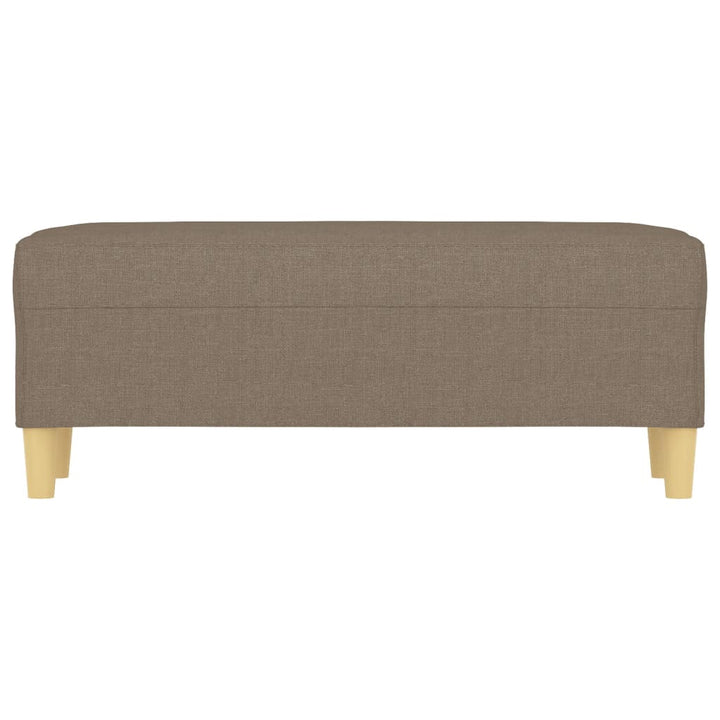 bænk 100x35x41 cm stof gråbrun