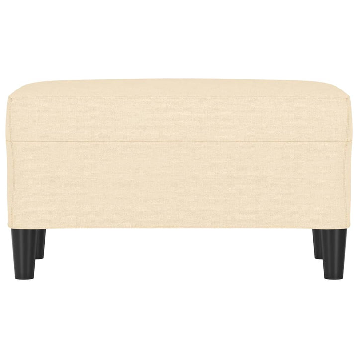 bænk 70x35x41 cm stof cremefarvet