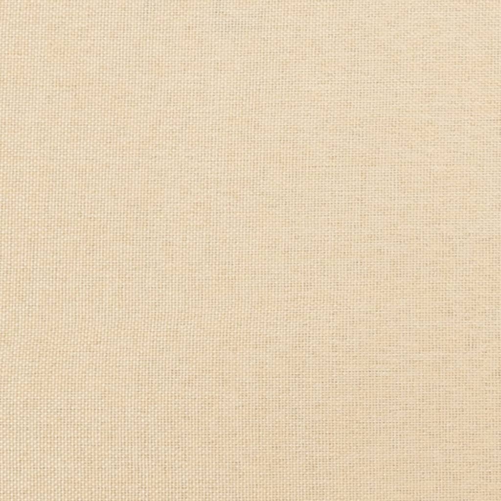 bænk 70x35x41 cm stof cremefarvet