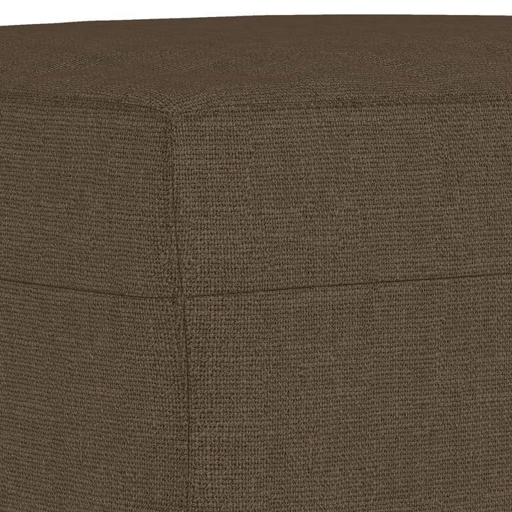 bænk 70x35x41 cm stof brun