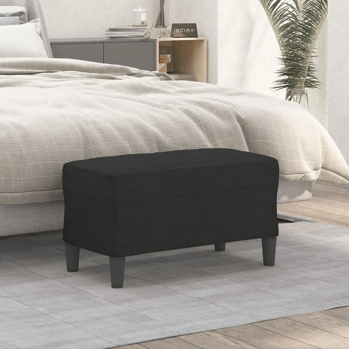 bænk 70x35x41 cm stof sort