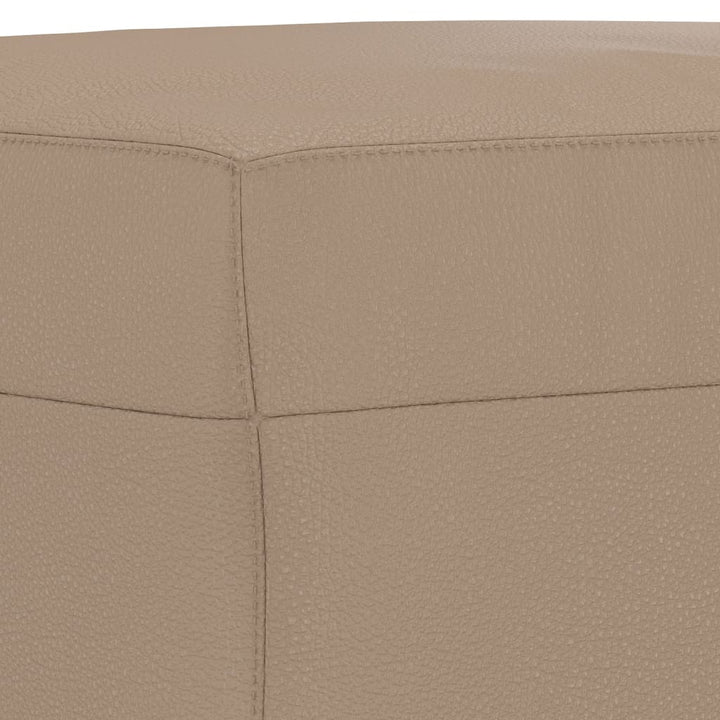 bænk 70x35x41 cm kunstlæder cappuccinofarvet