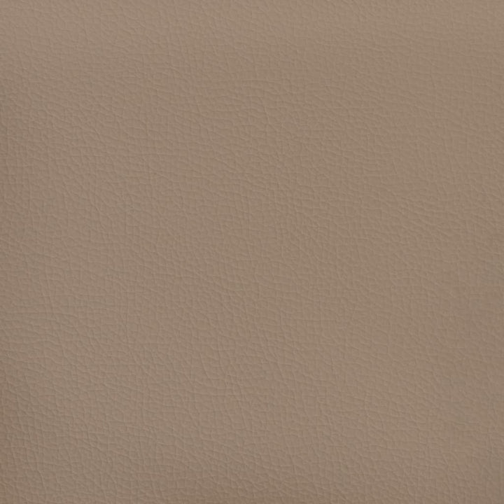 bænk 70x35x41 cm kunstlæder cappuccinofarvet