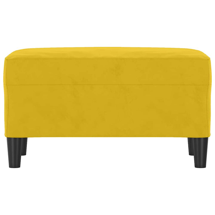 bænk 70x35x41 cm velour gul