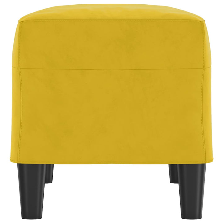bænk 70x35x41 cm velour gul