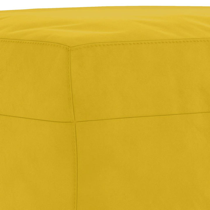 bænk 70x35x41 cm velour gul