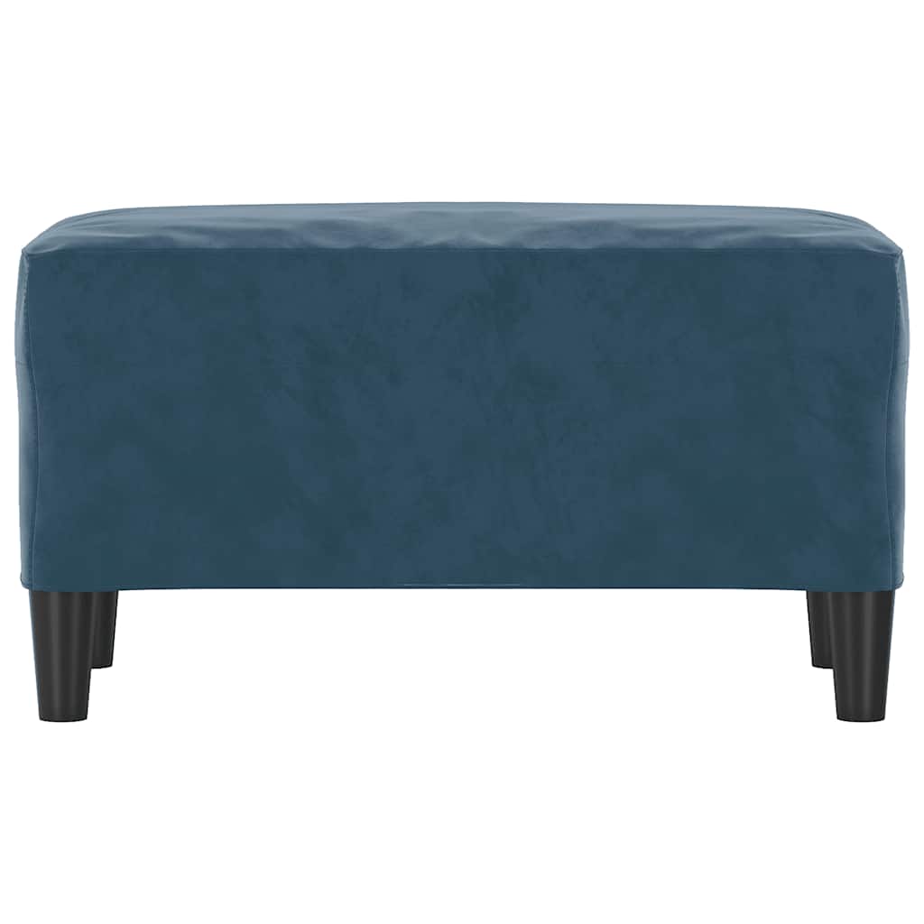 bænk 70x35x41 cm velour blå