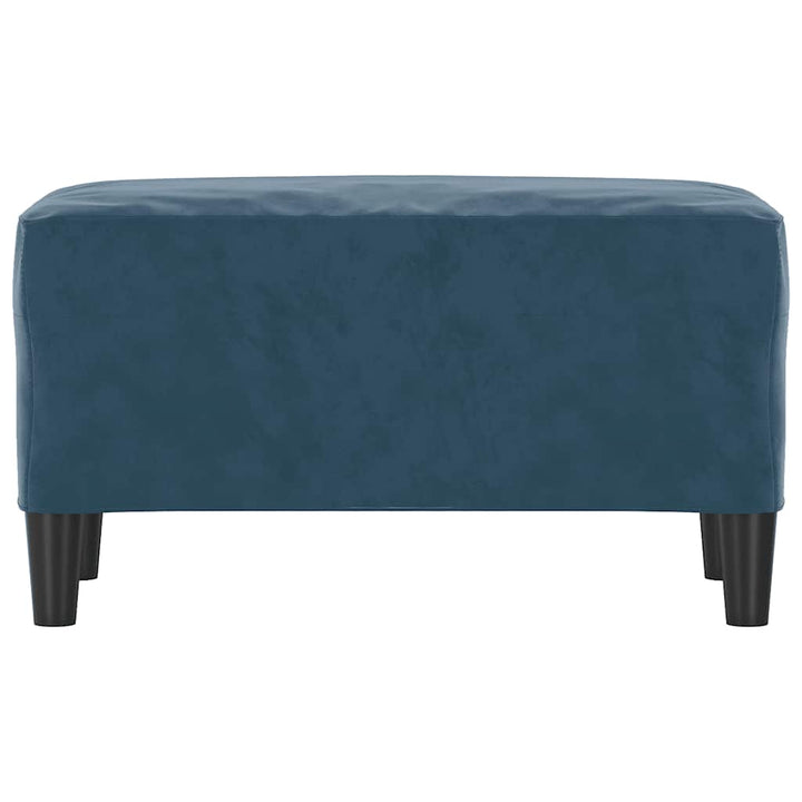 bænk 70x35x41 cm velour blå