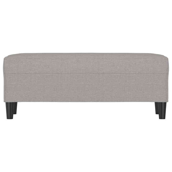 bænk 100x35x41 cm stof lysegrå