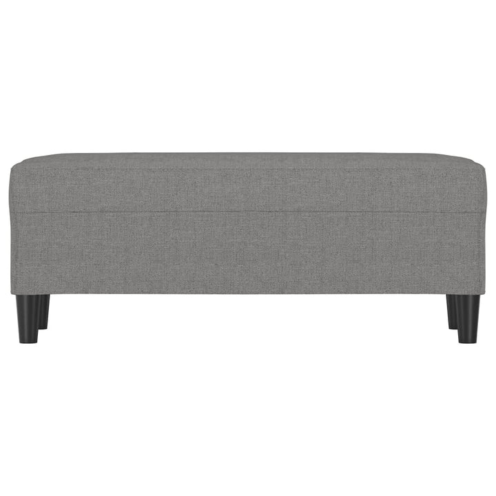 bænk 100x35x41 cm stof mørkegrå
