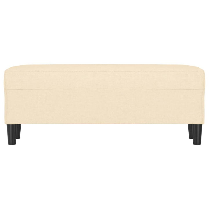 bænk 100x35x41 cm stof cremefarvet
