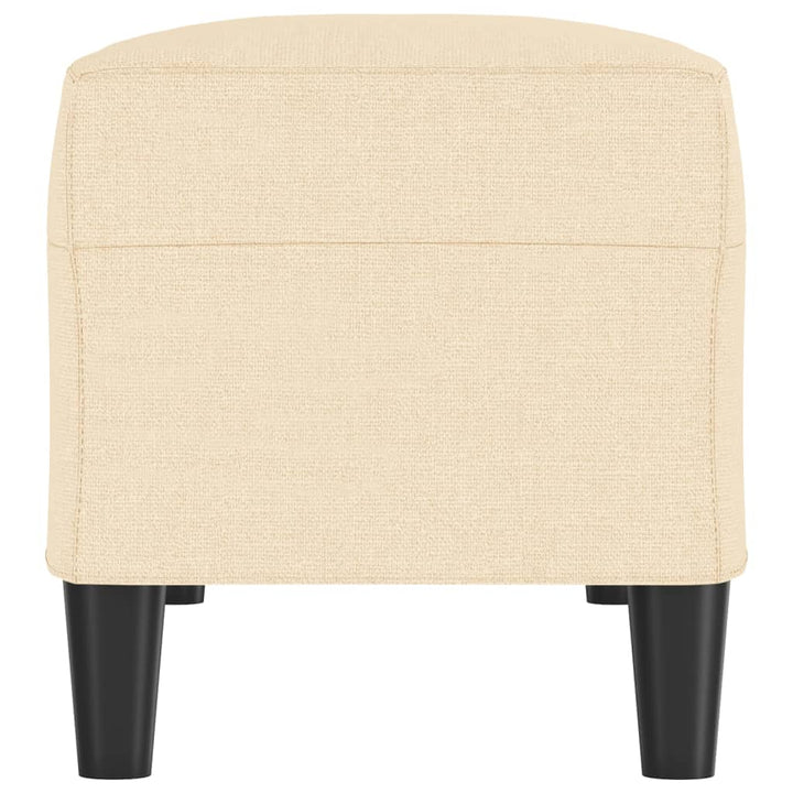 bænk 100x35x41 cm stof cremefarvet