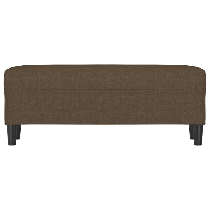 bænk 100x35x41 cm stof brun