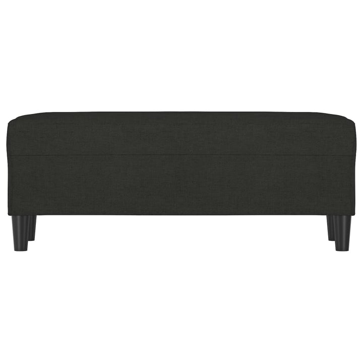 bænk 100x35x41 cm stof sort