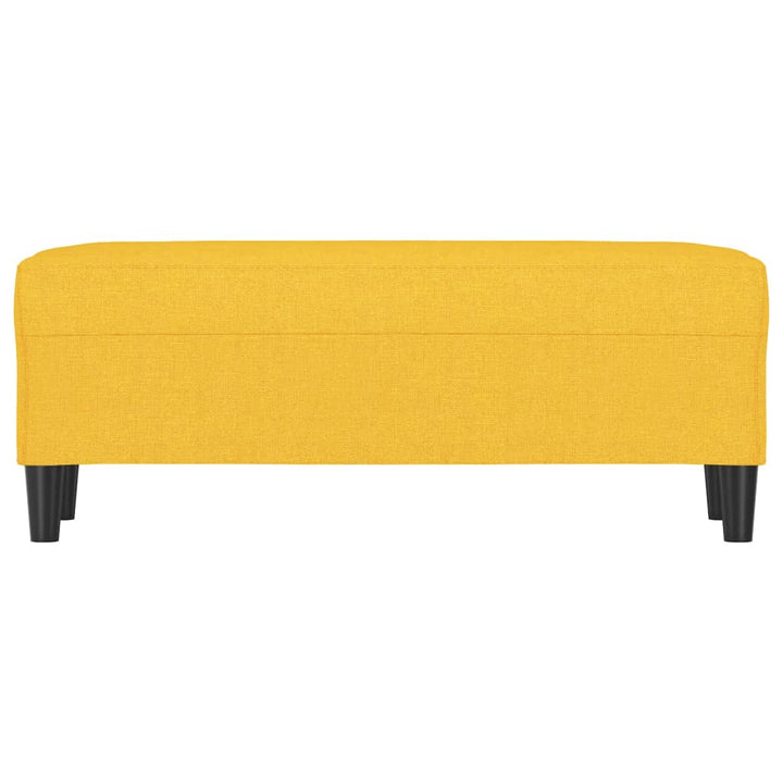 bænk 100x35x41 cm stof gul