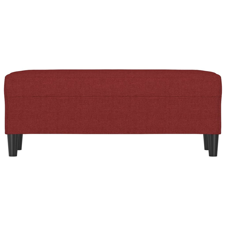 bænk 100x35x41 cm stof vinrød