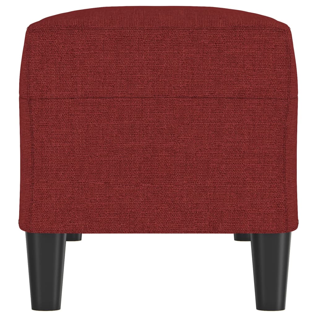 bænk 100x35x41 cm stof vinrød