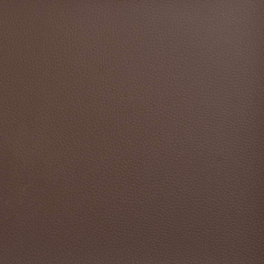 bænk 100x35x41 cm kunstlæder brun
