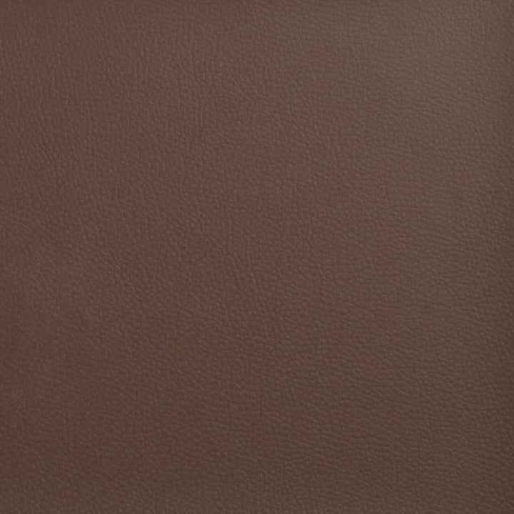 bænk 100x35x41 cm kunstlæder brun