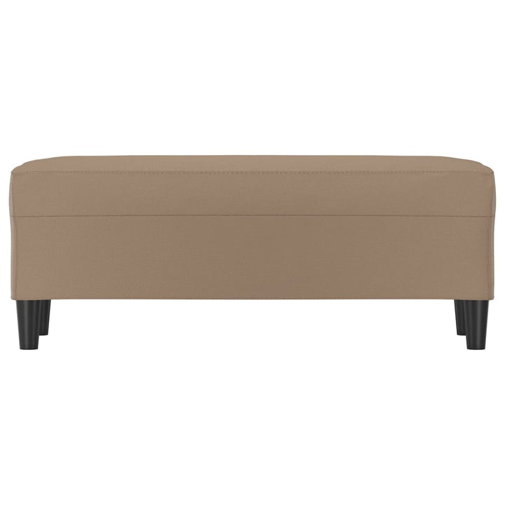 bænk 100x35x41 cm kunstlæder cappuccinofarvet