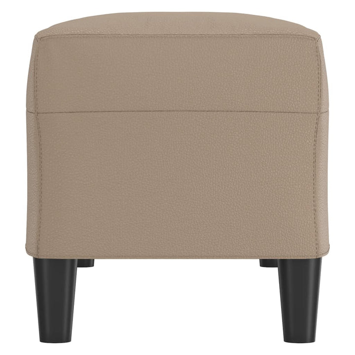 bænk 100x35x41 cm kunstlæder cappuccinofarvet