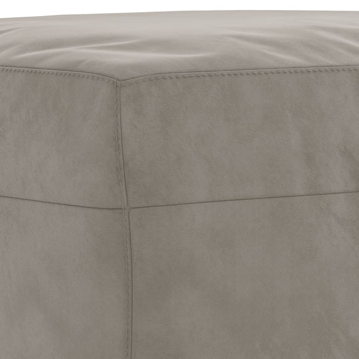bænk 100x35x41 cm fløjl lysegrå