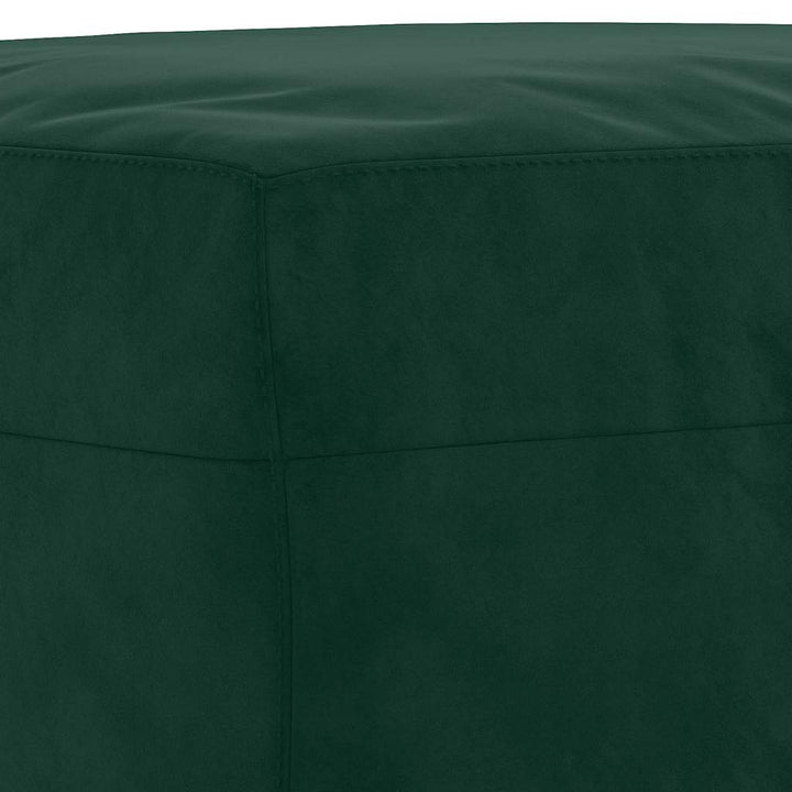 bænk 100x35x41 cm fløjl mørkegrøn