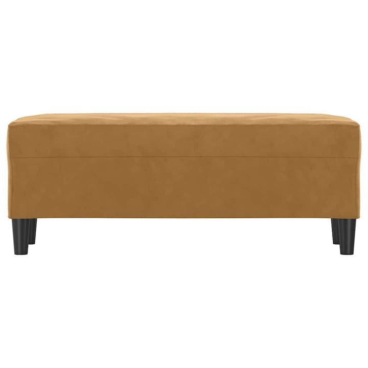 bænk 100x35x41 cm velour brun