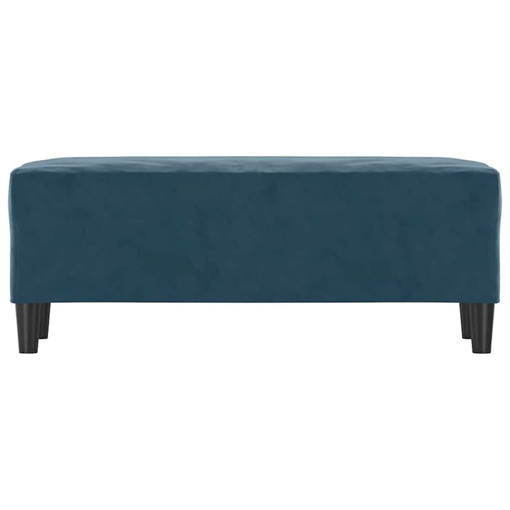 bænk 100x35x41 cm velour blå