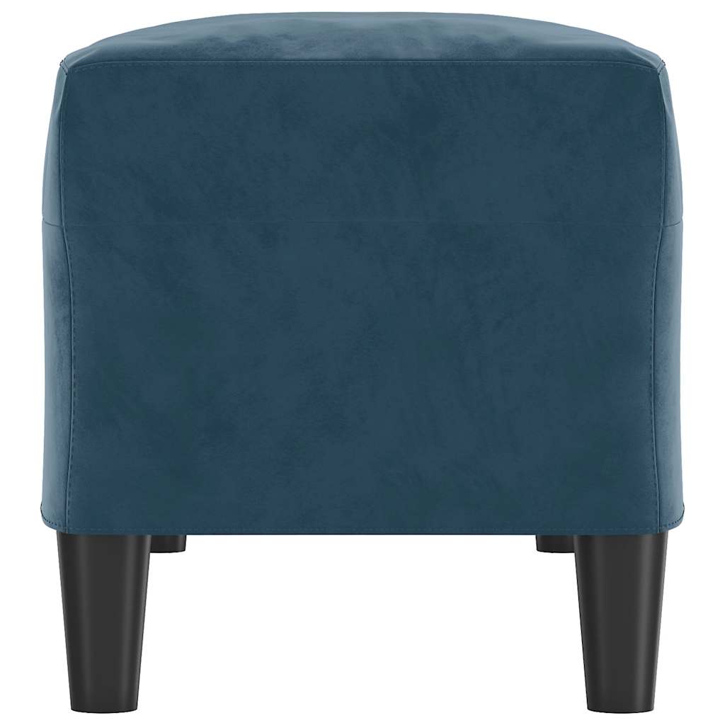 bænk 100x35x41 cm velour blå