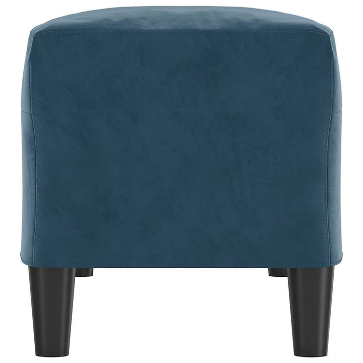 bænk 100x35x41 cm velour blå