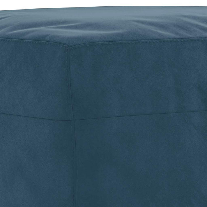 bænk 100x35x41 cm velour blå