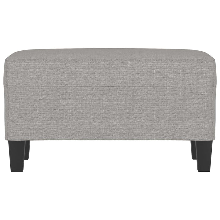 bænk 70x35x41 cm stof lysegrå