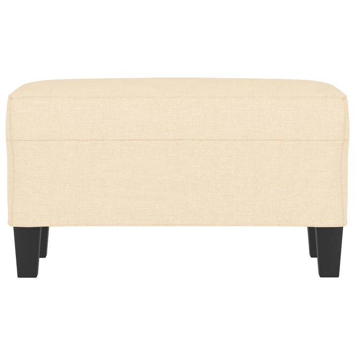 bænk 70x35x41 cm stof cremefarvet
