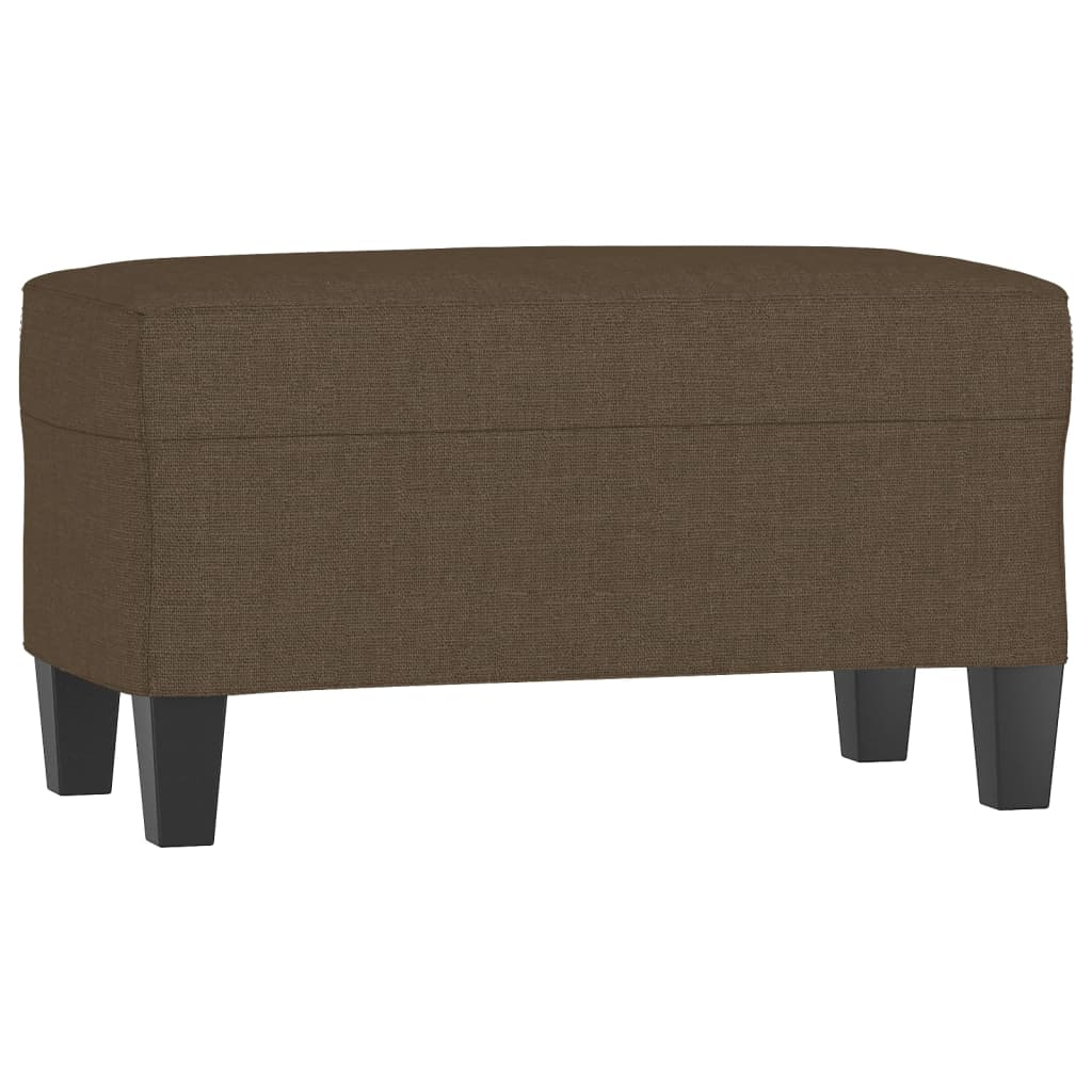 bænk 70x35x41 cm stof brun