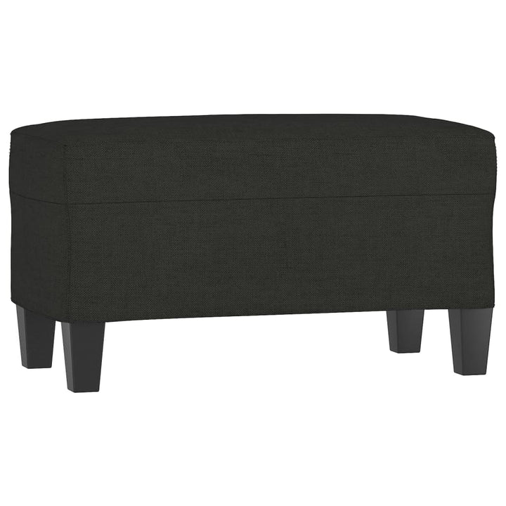 bænk 70x35x41 cm stof sort