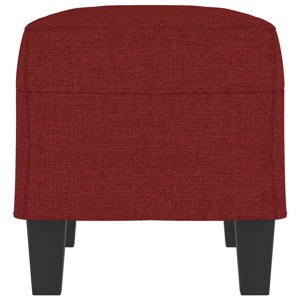 bænk 70x35x41 cm stof vinrød