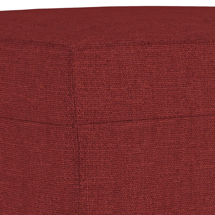 bænk 70x35x41 cm stof vinrød
