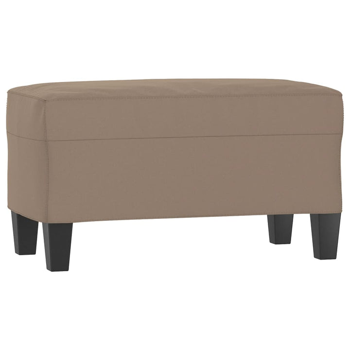 bænk 70x35x41 cm mikrofiberstof gråbrun