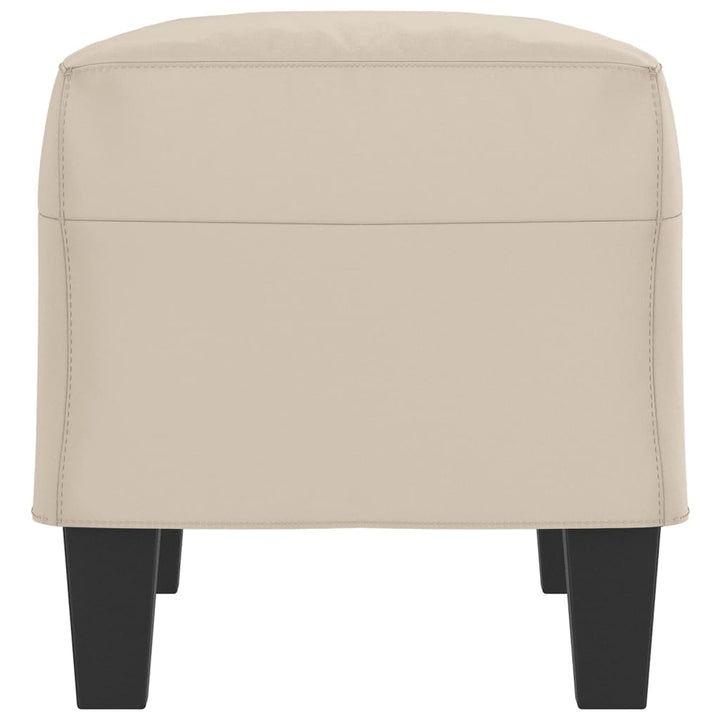 bænk 70x35x41 cm mikrofiberstof cremefarvet