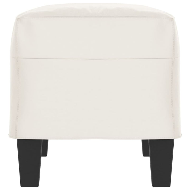 bænk 70x35x41 cm mikrofiberstof beige
