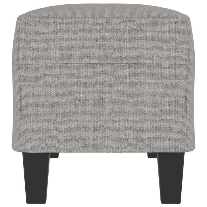 bænk 100x35x41 cm stof lysegrå
